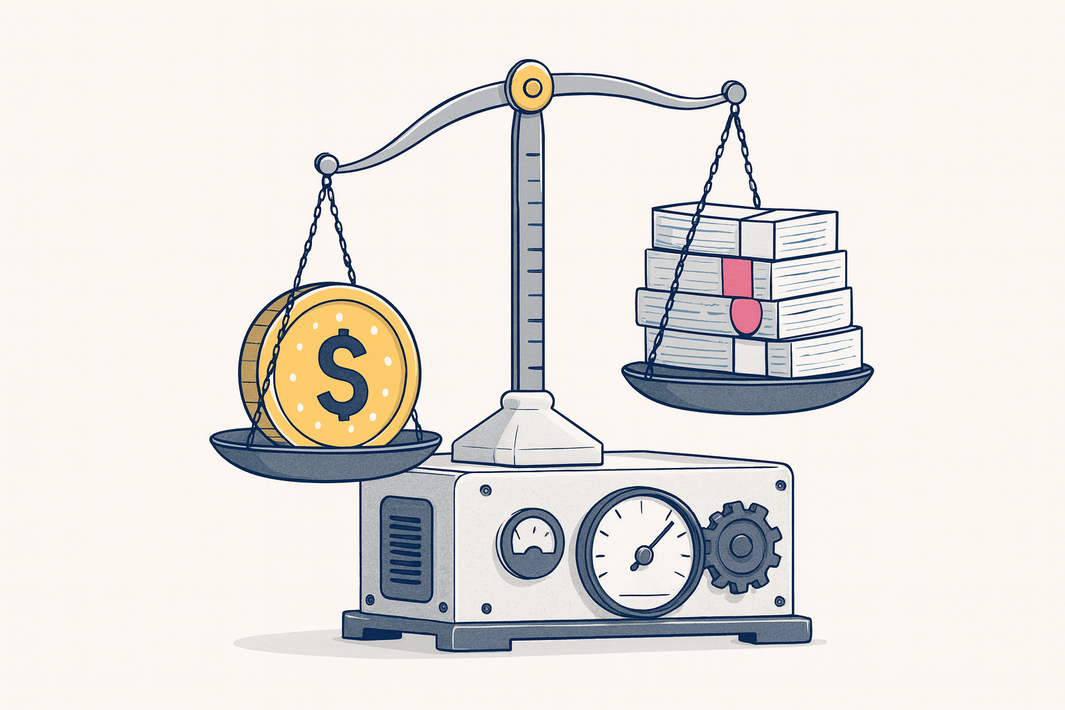 Combien coûte un directeur marketing externalisé : illustration éditoriale d'une grille de calcul du TJM