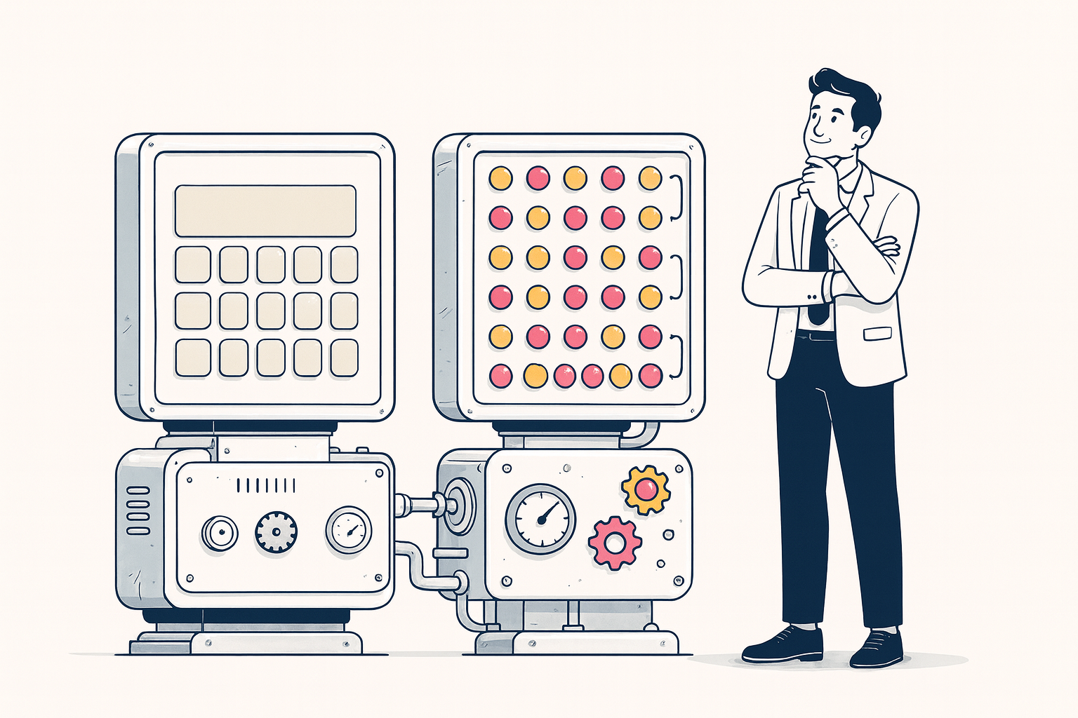 Interim CMO vs fractional CMO illustration: a full-time temporary seat next to a part-time ongoing one