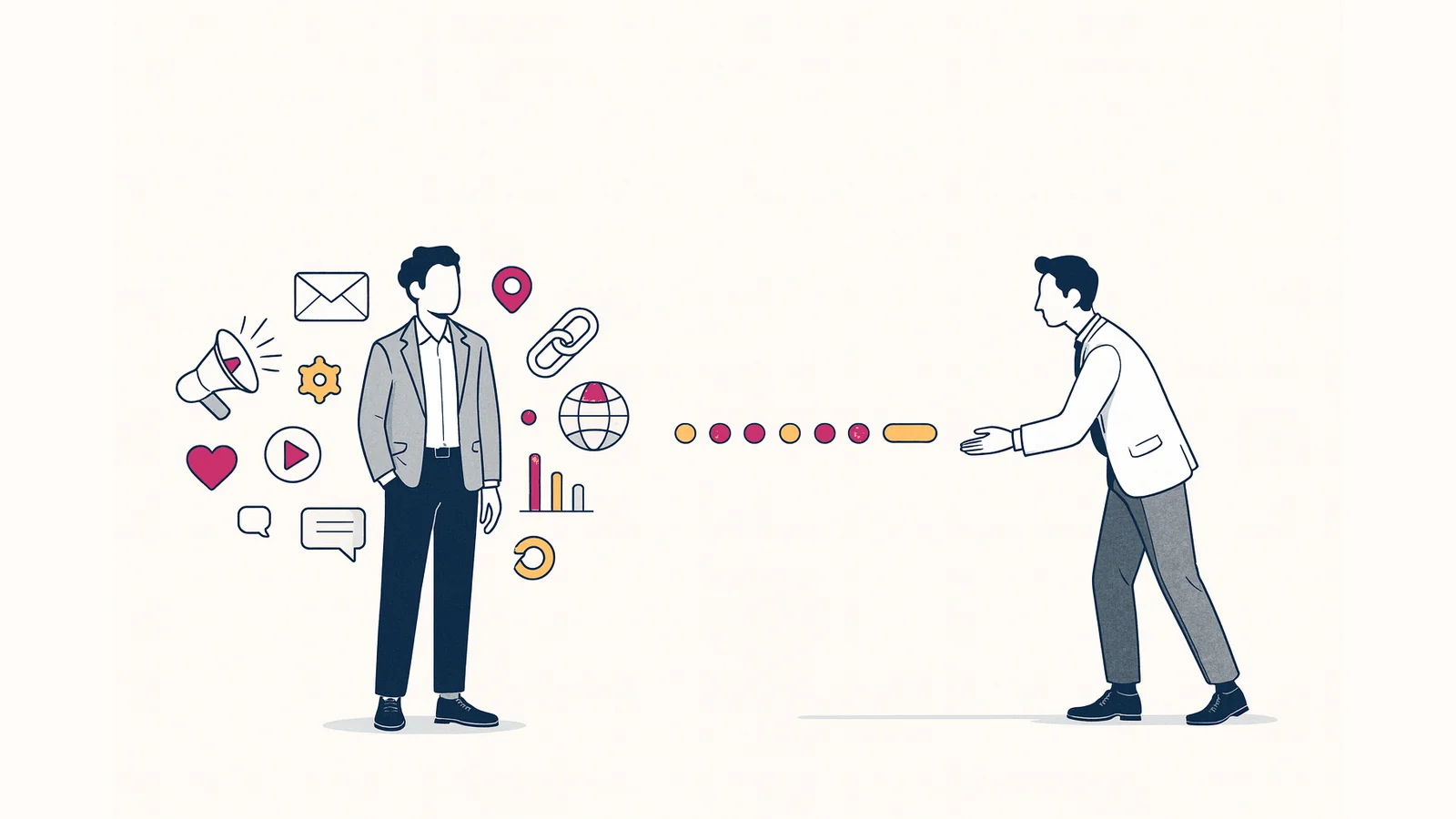 Decision framework illustration showing the six timing triggers for hiring a fractional CMO in a B2B company